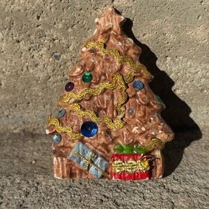 Rustic Brown and Gold Holiday Decor‎ Tree Wall Hanger/Ornament